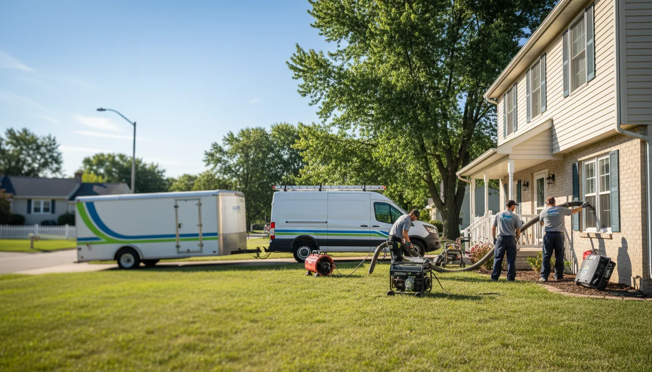 Flooded Basement Restoration And Cleanup With Repair in Emmetsburg, IA near me